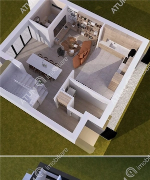 Casa moderna cu 4 camere 3 bai si teren propriu de 350 mp in Sura Mica - imagine 15