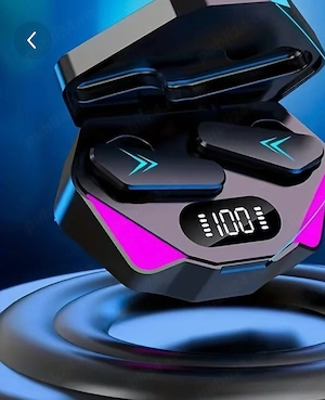 Căști wireless Bluetooth noi, cu afișaj LED, 59 lei