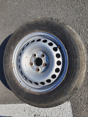 Set 4 anvelope cu jante  VW T5 Hankook Vantra LT C-uri - imagine 3