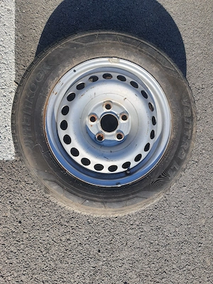 Set 4 anvelope cu jante  VW T5 Hankook Vantra LT C-uri - imagine 4