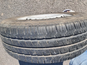 Set 4 anvelope cu jante  VW T5 Hankook Vantra LT C-uri - imagine 2