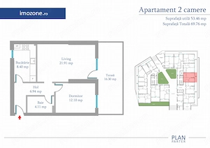 Metrou Preciziei, 2 Camere - 53 mp+16 mp balcon, BLOC NOU, CENTRALA PROPRIE - imagine 8