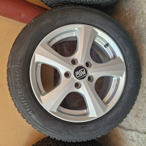 Set roți iarnă jante MSW by OZ R16 cu Bridgestone LM005 - imagine 2