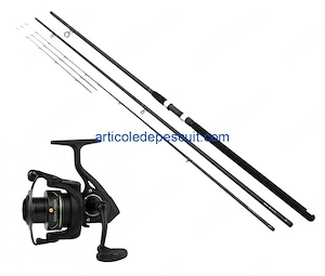 Set   Lanseta Feeder actiune 150 gr., din Compozit + Mulineta Feeder FED450, cu 10 rulmenti
