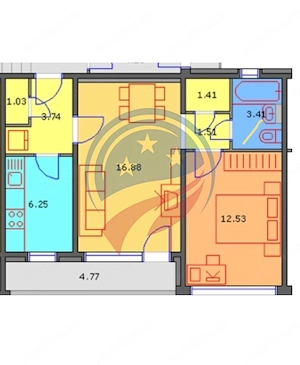 Apartament 2 camere, aproape de Piața Valea Roșie - imagine 3