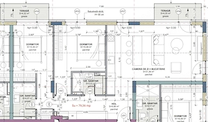 Apartament 3 camere, 79.36 mp, Comision 0, zona Iris 