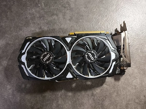MSI GTX 1060 OC 6GB defectă   pentru piese reparație