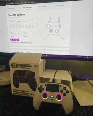 Controller PS4 wireless   Hall Effect   RGB - imagine 4