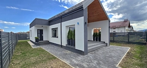 Casa Moderna Stil Nordic, 3 Camere pe Parter, Living Generos, Terasa Acoperita si Curte Proprie  - imagine 3