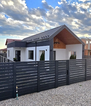 Casa Moderna Stil Nordic, 3 Camere pe Parter, Living Generos, Terasa Acoperita si Curte Proprie  - imagine 2