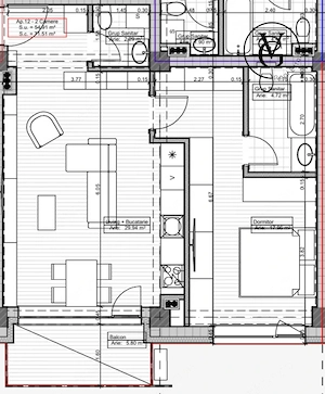 Apartament 2 camere | Faleza Nord  - imagine 4