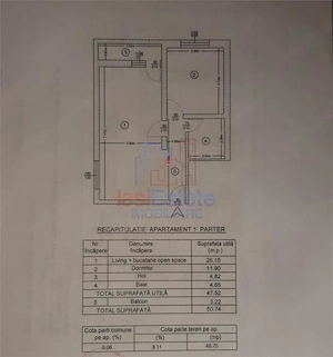 Vis a vis de Moldova Mall - Valea Lupului - Apartament 2 camere  - Parter inalt - imagine 2