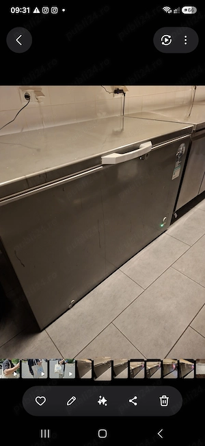 Vând ladă frigorifică Gorenje model FH40FCS,  capacitate 384l.