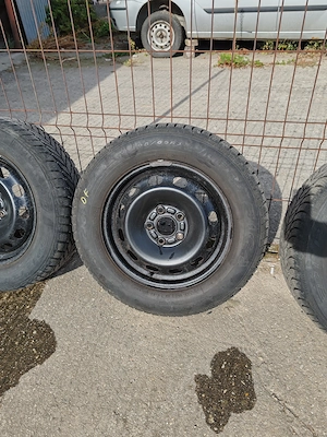 Roți tablă Ford 15" și capace originale - imagine 2