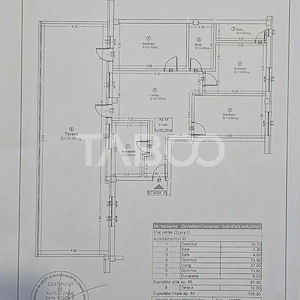 Penthouse 4 camere mobilat 2 bai 2 parcari terasa 72 mp Turnisor Sibiu - imagine 20