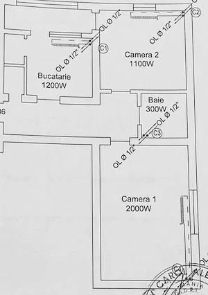 Apartament 2 camere Lipovei etaj 2 vedere pe doua parti decomandat amenajat centrala proprie - imagine 5