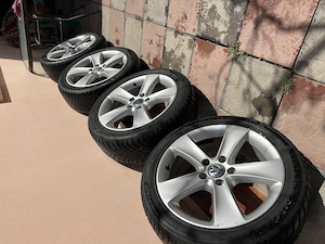 Vand set jante VW R17 Santa Maria cu anvelope de iarna hankook - imagine 2