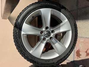 Vand set jante VW R17 Santa Maria cu anvelope de iarna hankook - imagine 3