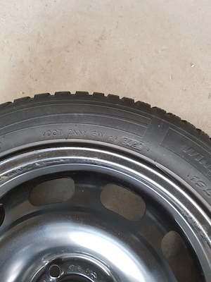 Set anvelope Hankook de iarna si jante de tabla 195/55R16 - imagine 2