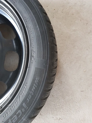Set anvelope Hankook de iarna si jante de tabla 195/55R16 - imagine 5