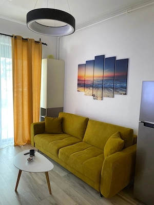 Mamaia Nord apartament 2 camere parter cu balcon in resort cu piscina ,prima linie la promenada - imagine 6