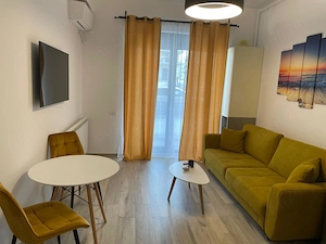 Mamaia Nord apartament 2 camere parter cu balcon in resort cu piscina ,prima linie la promenada - imagine 5
