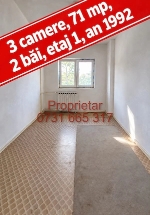 Proprietar 3 camere 2 bai 1992 clasa A etaj 1 Lacul Tei Maica Domnului Alexandru cel Bun  - imagine 2