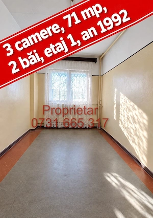 Proprietar 3 camere 2 bai 1992 clasa A etaj 1 Lacul Tei Maica Domnului Alexandru cel Bun  - imagine 4