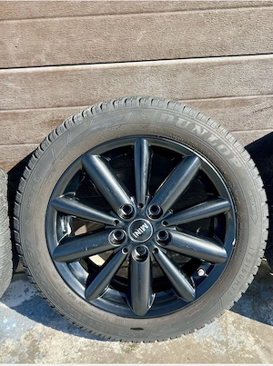 Jante aliaj R16 cu anvelope de iarna, 5*112,  mini cooper  - imagine 2