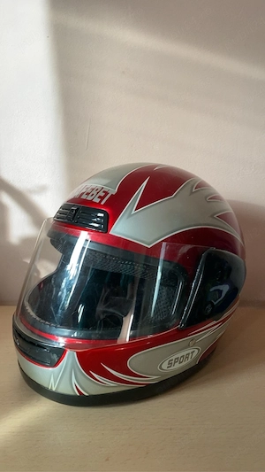 Cască moto Safebet roșie