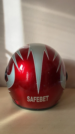 Cască moto Safebet roșie - imagine 5