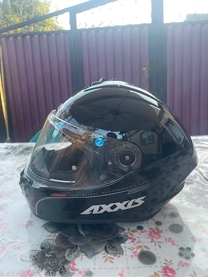     Cască moto Axxis Draken S   NOUĂ   neagră - imagine 4