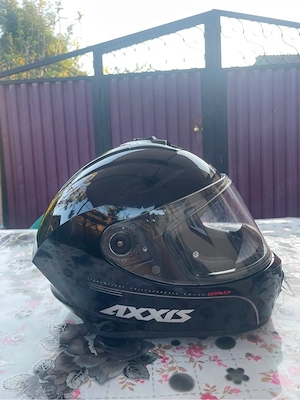     Cască moto Axxis Draken S   NOUĂ   neagră - imagine 2