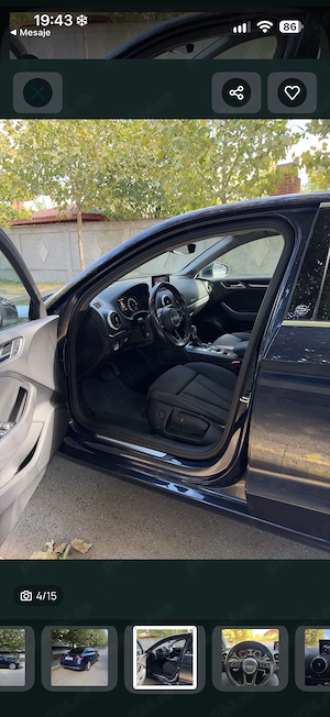Audi A3 Limuzină 1.6 TDI S tronic | 2017 | 160.000 km | Istoric service Audi - imagine 6
