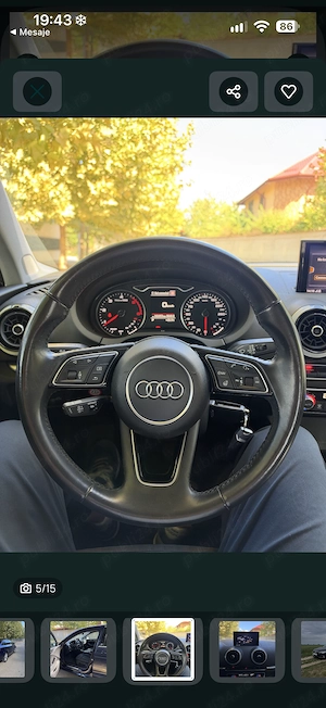 Audi A3 Limuzină 1.6 TDI S tronic | 2017 | 160.000 km | Istoric service Audi - imagine 4