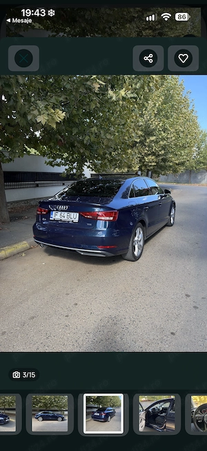 Audi A3 Limuzină 1.6 TDI S tronic | 2017 | 160.000 km | Istoric service Audi - imagine 2