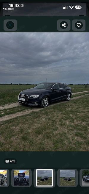 Audi A3 Limuzină 1.6 TDI S tronic | 2017 | 160.000 km | Istoric service Audi - imagine 7