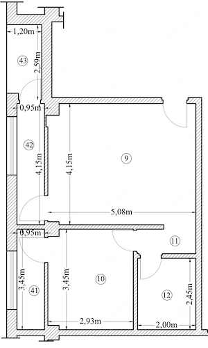 Apartament 2 camere open space Preajba - 0% comision la cumparare - imagine 2