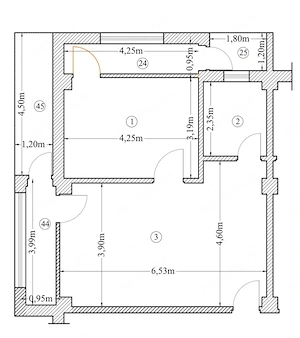Apartament 2 camere open space Preajba - 0% comision la cumparare - imagine 2