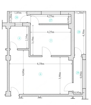 Apartament 2 camere open space Preajba - 0% comision la cumparare - imagine 2