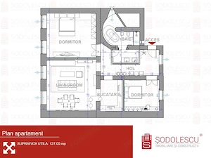 Apartament deosebit cu 3 camere de închiriat în zona Odobescu - imagine 12