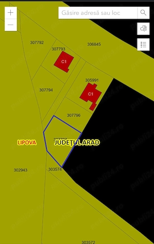 Vand loc de casa,  teren intravilan in Lipova Bai in suprafata de 410 mp - imagine 2