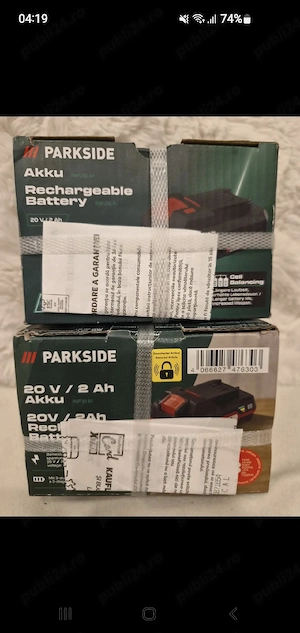 Acumulator Parkside 20V   2 Ah 