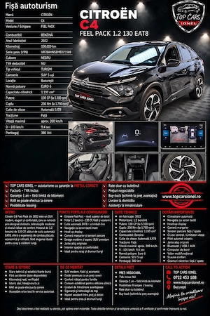 Citroen C4 2022 Automat Benzina  - imagine 20