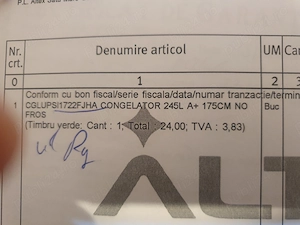 Vând congelator Ariston Hotpoint , în Satu Mare. Preț 850 . Tel  