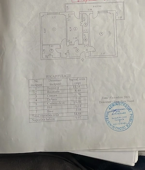 Apartament 2 camere, util 54 mp + balcon 9 mp, Centrul Civic Brăila - imagine 7