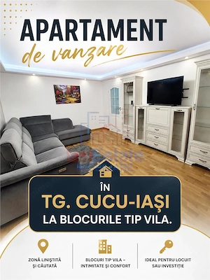 Apartament 2 camere decomandat, Tg. Cucu-Palatul de Justitie, renovat si mobilat