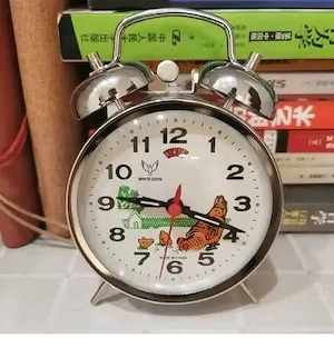 Ceas de birou mecanic retro alarmă ceas de birou metalic desteptator
