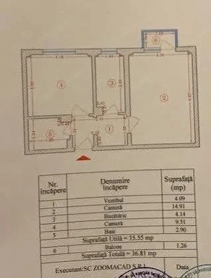 VÂNZARE Apartament 2 camere, 37 mp, decomandat – Metrou Romancierilor - imagine 9
