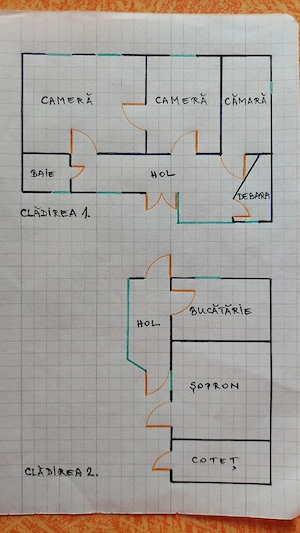 Casă individuală 2 camere 77 mp